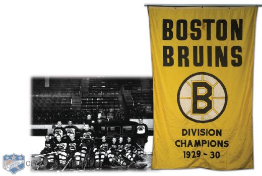 1929-30 Boston Bruins Championship Banner from Boston Garden