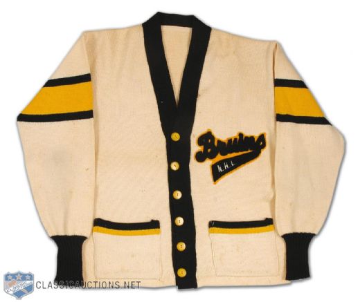 1960s Boston Bruins Cardigan Sweater