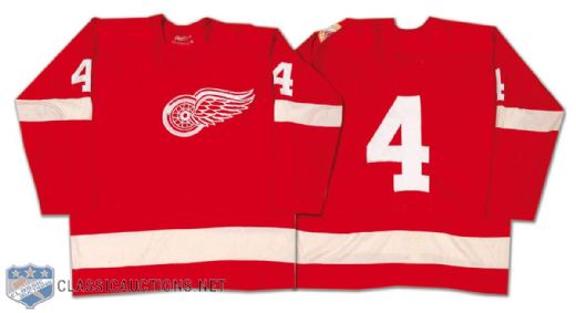 Rick Lapointe 1976-77 Detroit Red Wings Game Worn Jersey