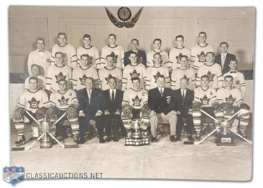 1955-56 Toronto Marlboros Team Photo from Maple Leaf Gardens