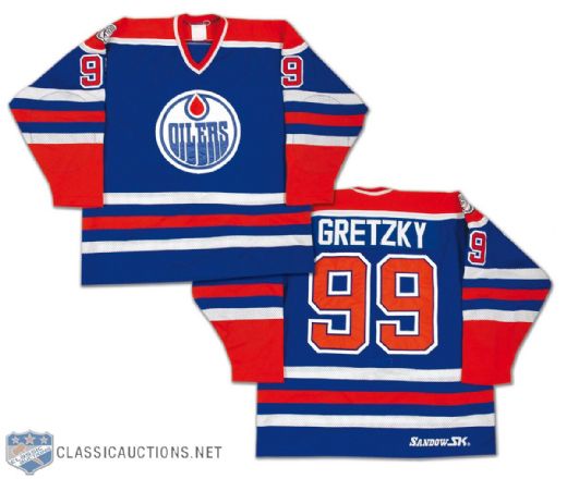 1981-82 Wayne Gretzky Edmonton Oilers Replica Game Jersey with Disabled Patch