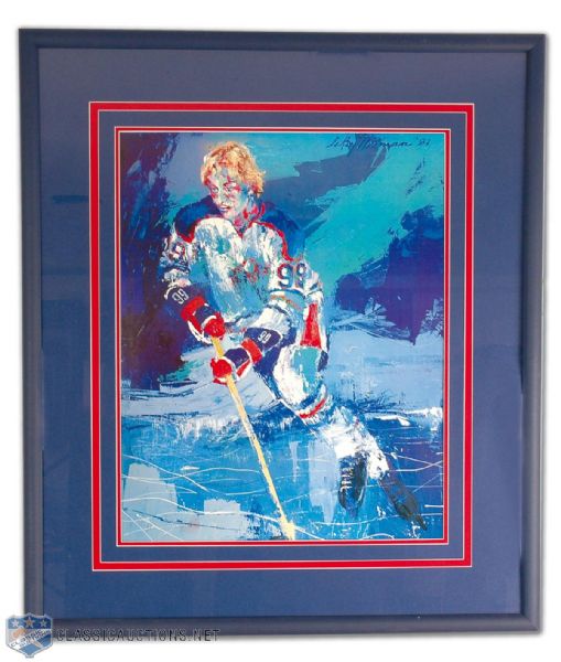 Framed Print of Leroy Neiman’s Painting of Wayne Gretzky