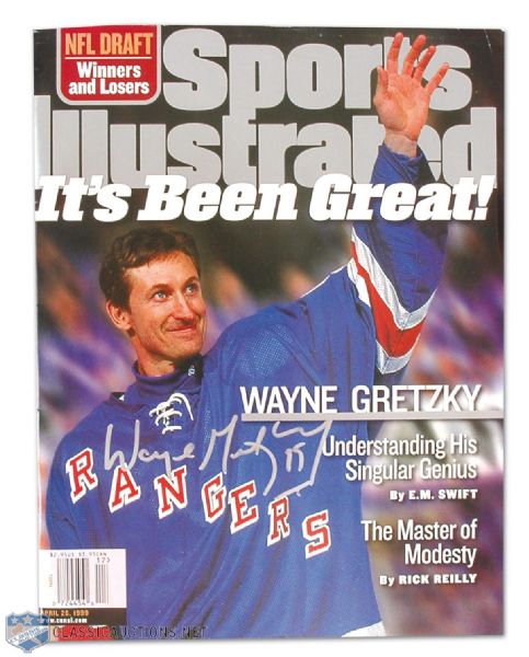 Wayne Gretzky Autographed Publication Collection of 2