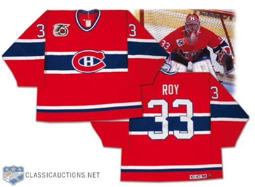 Patrick Roy 1991-92 Montreal Canadiens Game Worn, Photo Matched Jersey