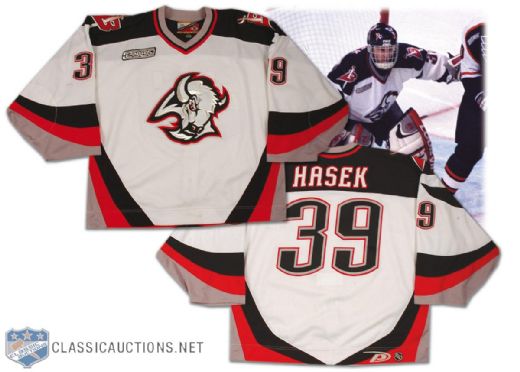 Dominik Hasek 1999-2000 Buffalo Sabres Game Worn, Photo Matched Jersey
