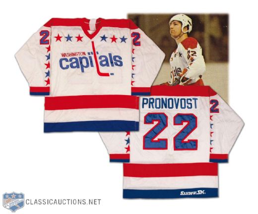 Jean Pronovost Early-1980s Washington Capitals Game Jersey
