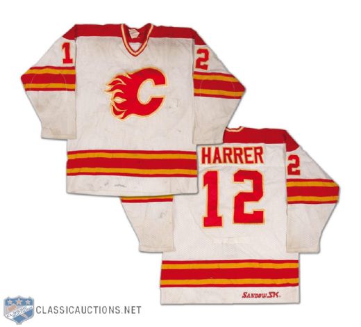 1982-83 Calgary Flames Tim Harrer Game Worn Jersey