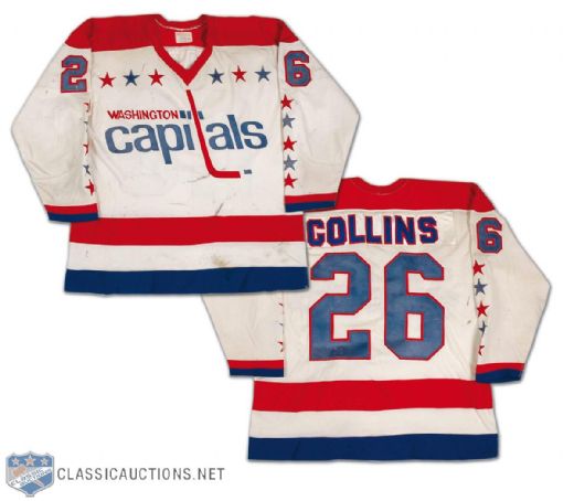Bill Collins 1976 Washington Capitals Game Worn Jersey