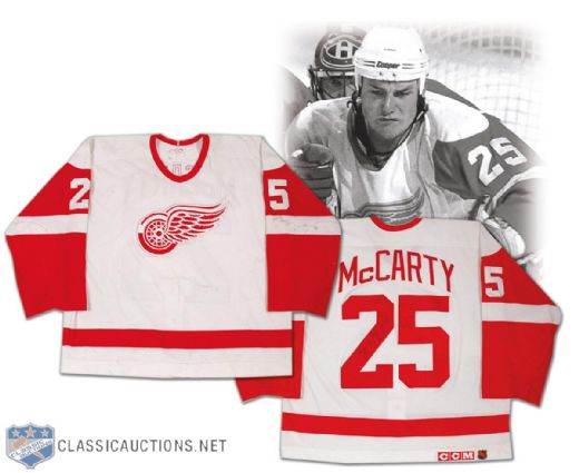 Darren McCarty’s 1994-95 Detroit Red Wings Autographed Game Worn Jersey
