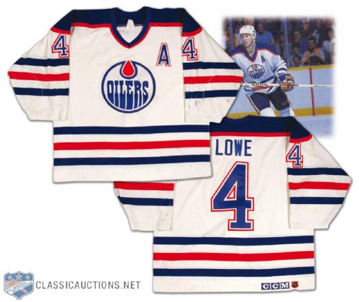 Kevin Lowe 1989-90 Edmonton Oilers Game Worn Jersey