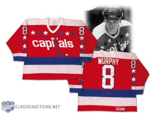 Larry Murphy’s 1984-85 Washington Capitals Game Worn Jersey