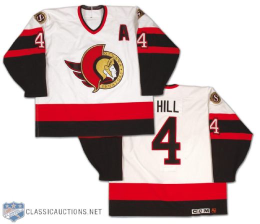 Sean Hill Circa 1996 Ottawa Senators Game Worn Jersey