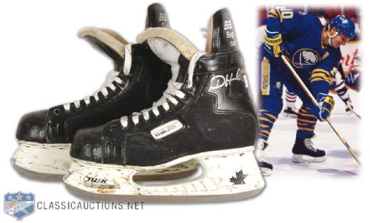 Dale Hawerchuk Autographed Game Used Bauer Skates