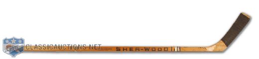 Yvan Cournoyer’s Game Used Sher-Wood Stick