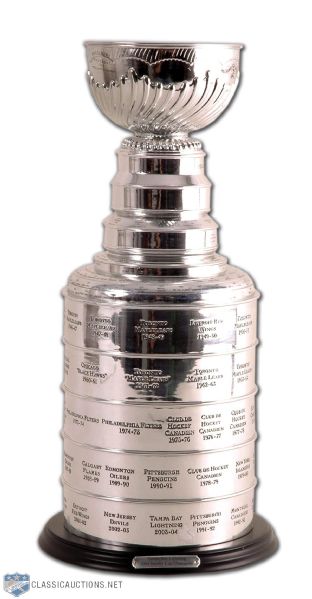 2003-04 Tampa Bay Lightning Miniature Stanley Cup Trophy (13”)