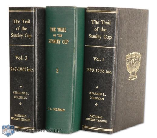 Three Volume Set of “The Trail of the Stanley Cup”