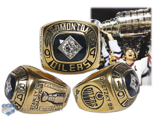 Wayne Gretzky 1984 Edmonton Oilers Stanley Cup Championship Sample Ring