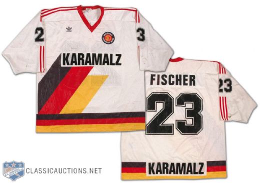 Early-1990s Ron Fischer German National Team Game Worn Jersey