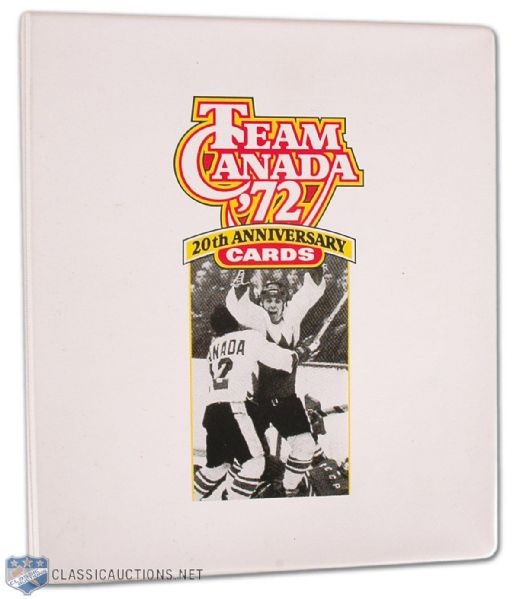 1972 Team Canada Autographed Card Set of 36 & Rare Bobby Orr Card