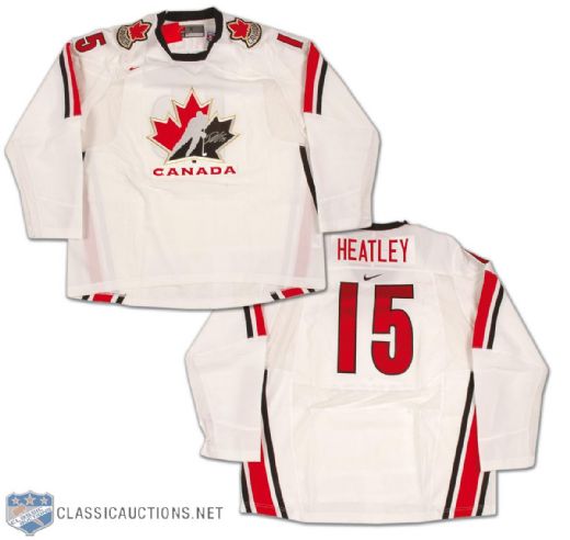 Danny Heatley Autographed Team Canada Replica Jersey