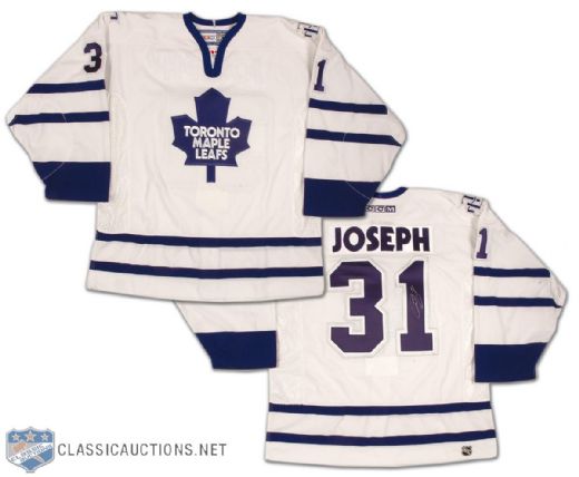 Curtis Joseph Autographed Toronto Maple Leafs Pro Jersey