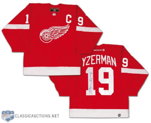 Steve Yzerman Autographed Detroit Red Wings Pro Jersey