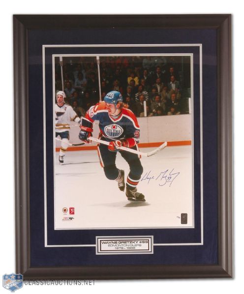 Wayne Gretzky Edmonton Oilers Autographed Framed Photo