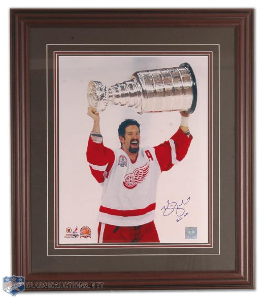 Brendan Shanahan 2002 Stanley Cup Autographed Framed Photo