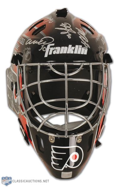 2007-08 Philadelphia Flyers Team Signed Goalie Mask