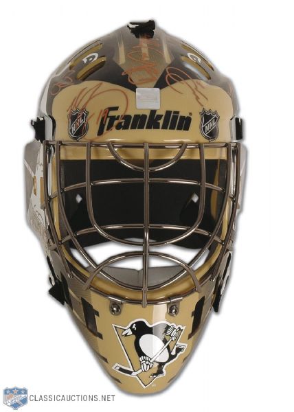 2007-08 Pittsburg Penguins Team Signed Goalie Mask