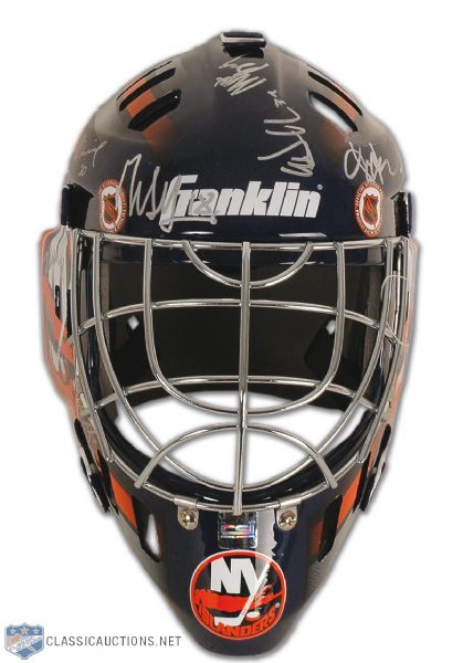 2007-08 New York Islanders Team Signed Goalie Mask