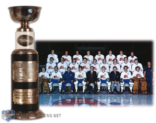 1976-77 Quebec Nordiques Avco Cup Presented to Serge Aubry