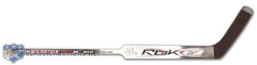 Martin Brodeur’s Autographed Game Used Reebok Stick