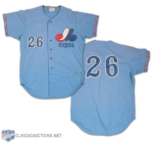 1973 Bill Stoneman Montreal Expos Game Worn Jersey 