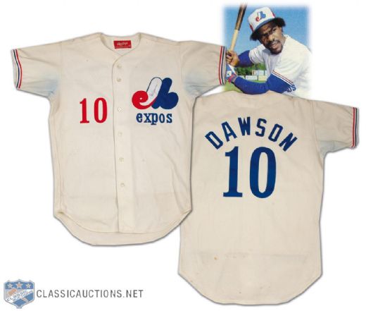 Andre Dawson 1979 Montreal Expos Autographed Game Worn Jersey