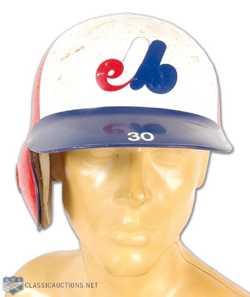1980-85 Tim Raines Montreal Expos Game Used Batting Helmet