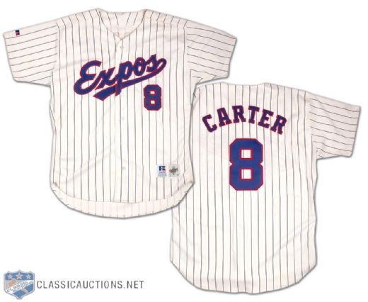 1992 Gary Carter Spring Training Game Used Expos Jersey
