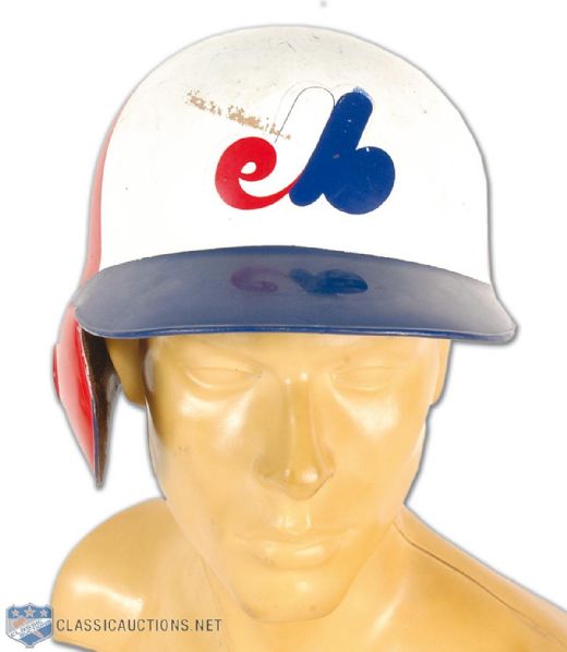 1982-83 Al Oliver Montreal Expos Autographed Game Used Batting Helmet