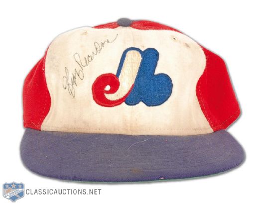 1981-86 Jeff Reardon Montreal Expos Autographed Game Used Cap