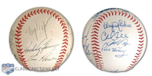 1986 & 1995 Montreal Expos Multi-Signed Baseballs