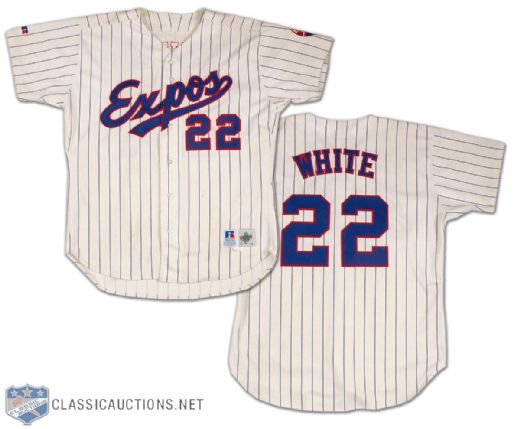 1997 Rondell White Montreal Expos Game Worn Jersey