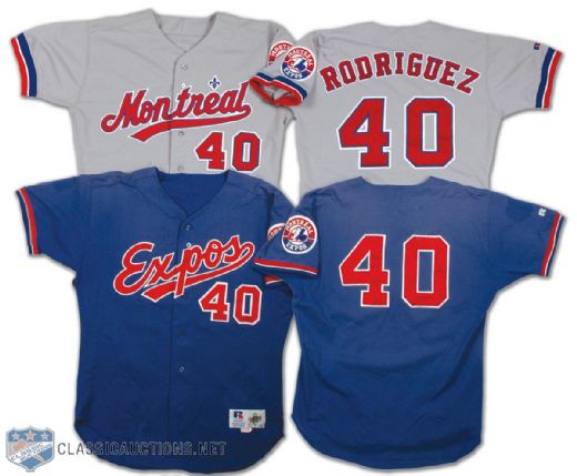 1996 Henry Rodriguez Expos Game Worn Jersey & Warm Up Jersey