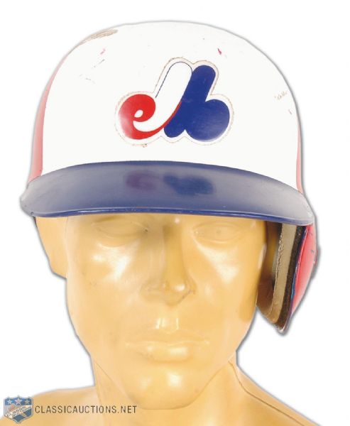1989-92 Spike Owen Montreal Expos Game Used Batting Helmet