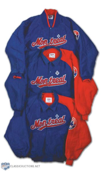 1990s Montreal Expos Jacket Collection of 3 Including Lee Smith