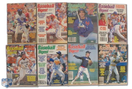 Autographed Expos & Other Baseball Publication Collection of 12