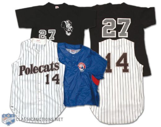 Albany Polecats Game Worn Jersey Collection of 3