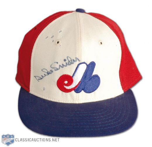 Duke Snider Autographed Montreal Expos Cap