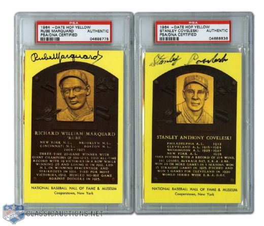 Great Pitchers Autographed Hall of Fame Postcard Collection of 23 (PSA/DNA)