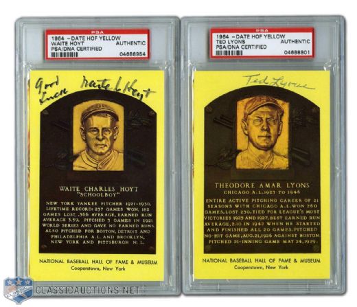 Great Pitchers Autographed Hall of Fame Postcard Collection of 12 (PSA/DNA)