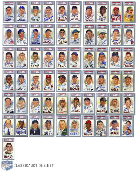 Complete Perez-Steele Postcard Set with 61 Signed (PSA/DNA)
